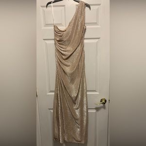Gold Calvin Klein Gown